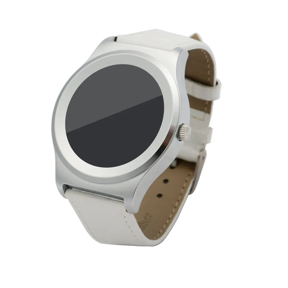 Silver 4.0 Smart Watch 1.3 inch Screen Heart Rate Monitor Pedometer Music for iOS Android SmartWatch