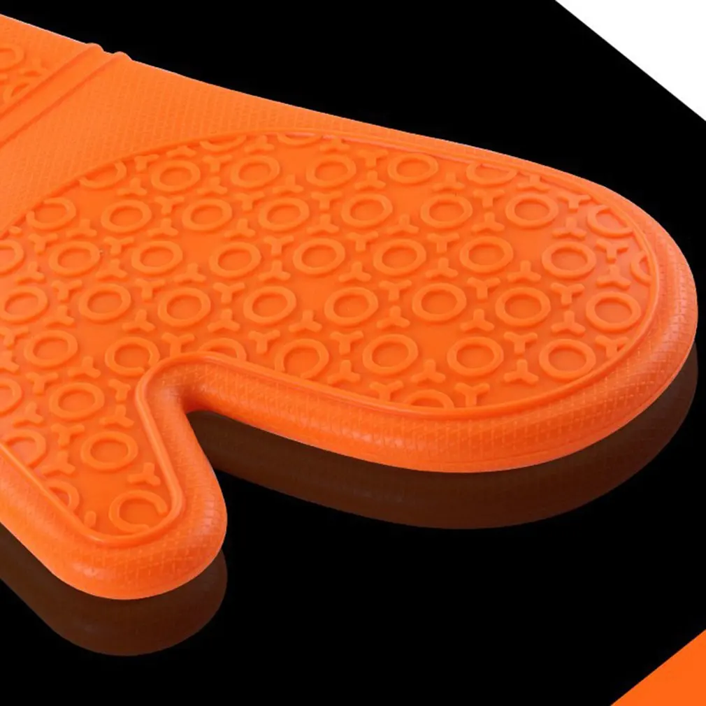 Thickened High Temperature Insulated Silicone Gloves Anti-scalding Microwave Oven Dedicated Baking Gloves