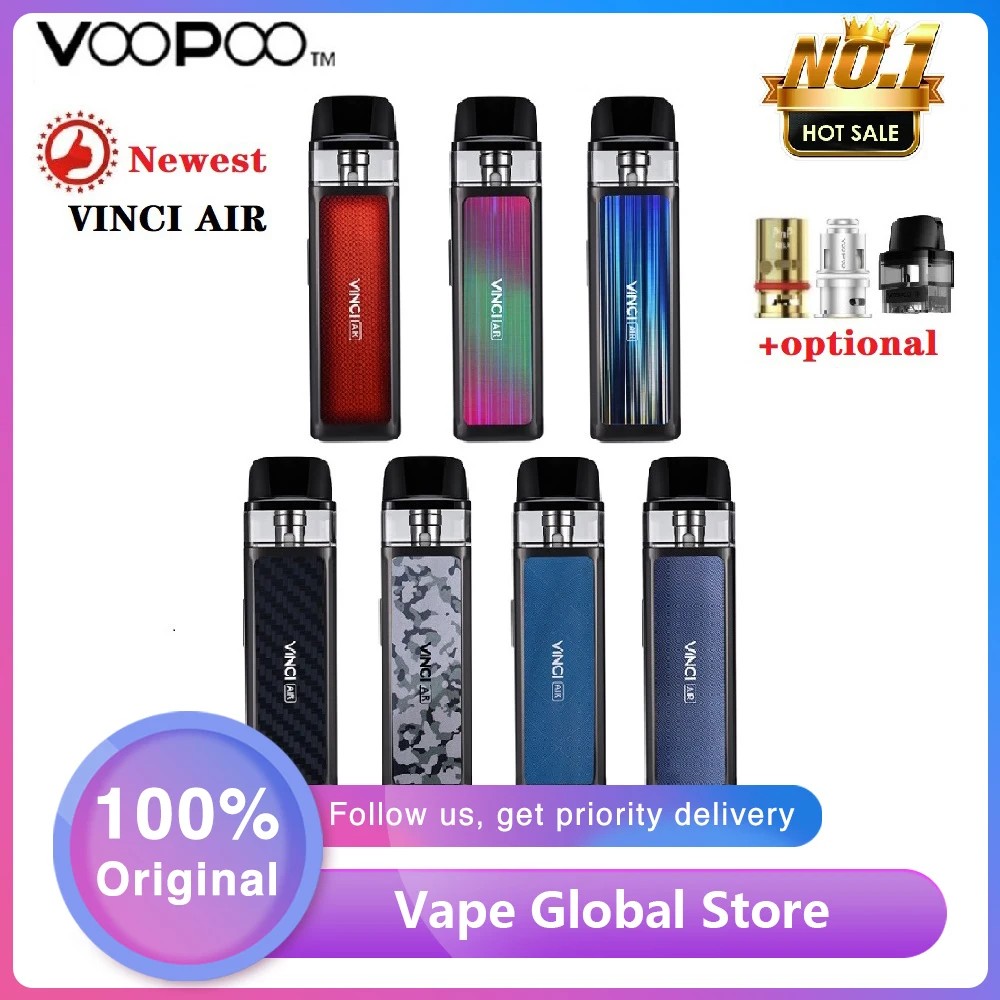 Оригинальный набор VOOPOO VINCI AIR Pod горячая распродажа аккумулятор 900 мА/ч система 4 мл