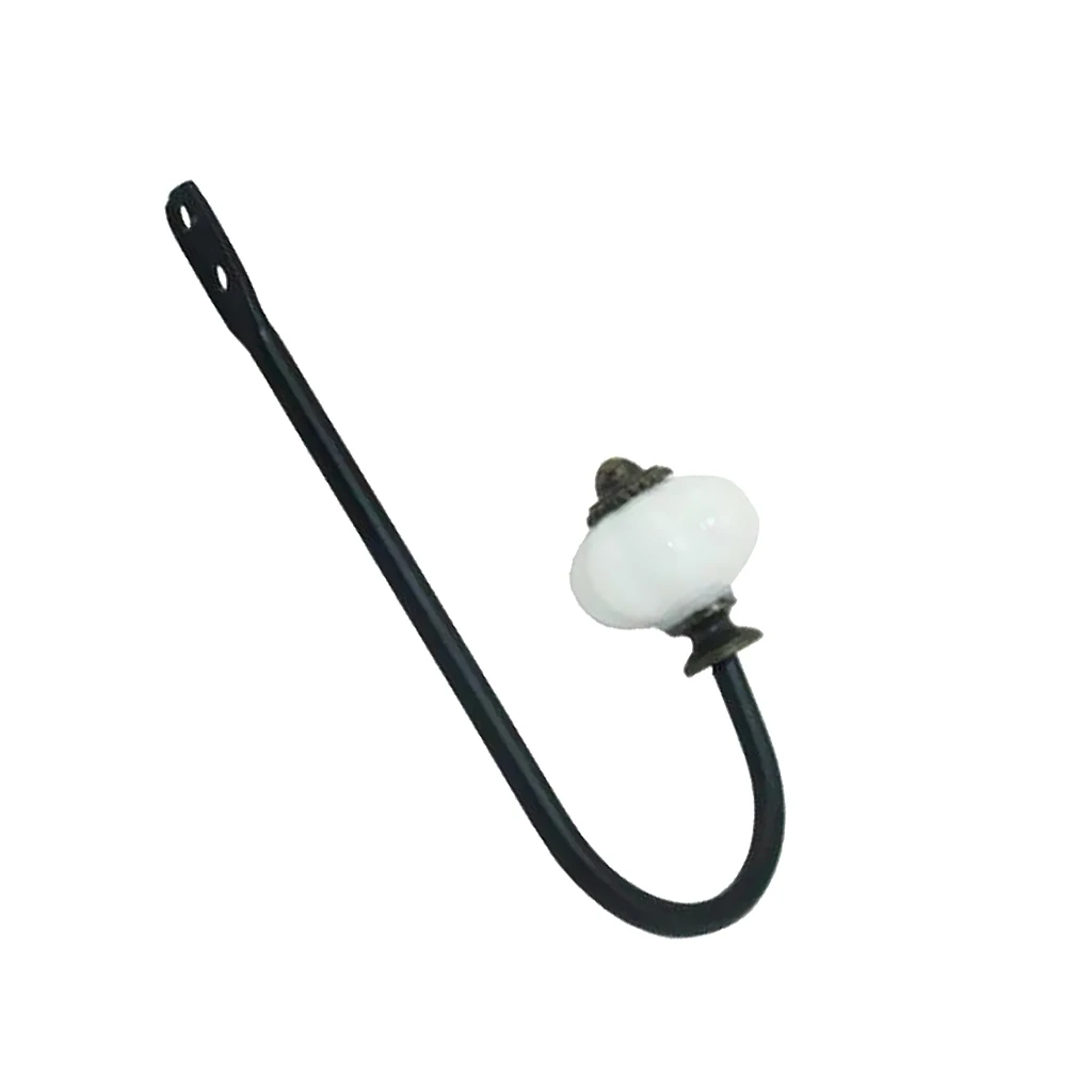 European Style Iron Coat Hooks For Hanging Hat Towel Sundry Bag, 5.08''x2.68''x2.09'', Black&White