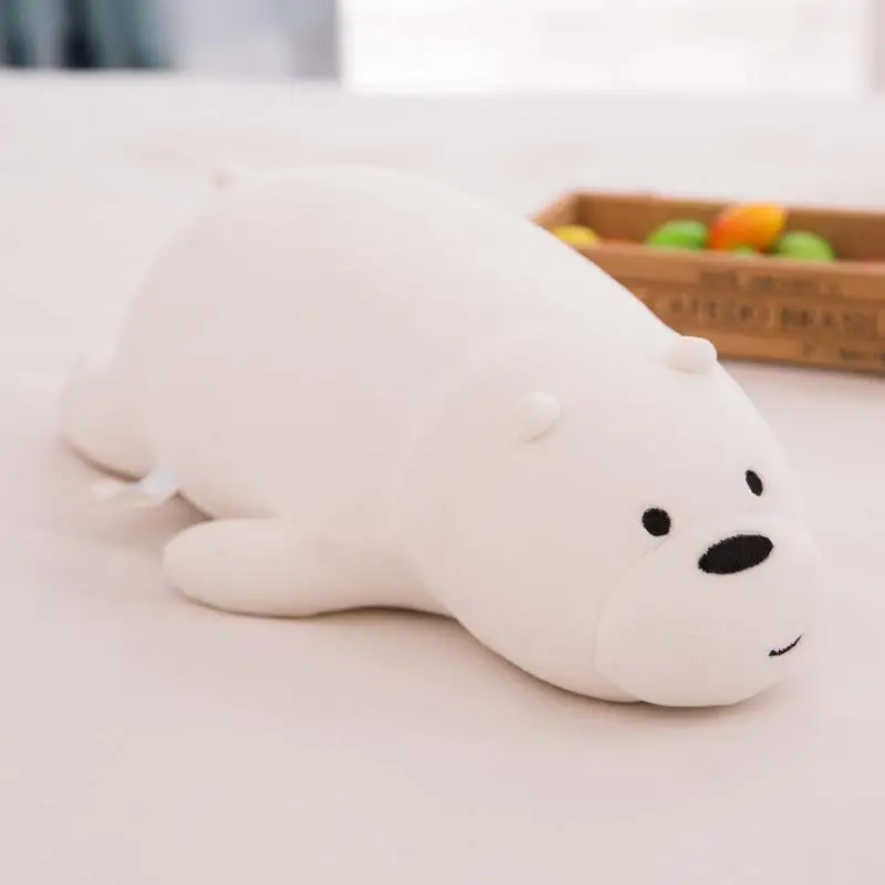 27 см Kawaii панда Мы Голые Медведи плюшевая игрушка мультяшный медведь набивной гризли серый белый медведь панда кукла Дети любят подарок на день рождения игрушки - Цвет: Pink
