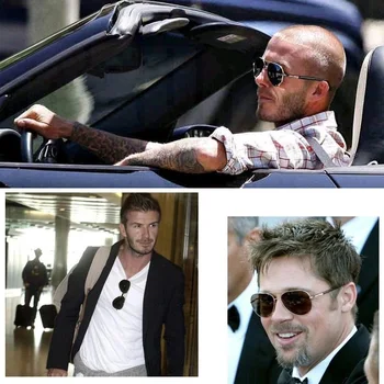 ⁦Luxury Men's Polarized Sunglasses Driving Sun Glasses For Men Women Brand Designer Male Vintage Black Pilot Sunglasses UV400⁩ – תמונה ⁦4⁩