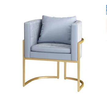 

1Nordic Wrought Iron Single Sofa Chair Golden Chair Cafe Lounge Chair Sales Department To Discuss Chair Living Room Dining Chair