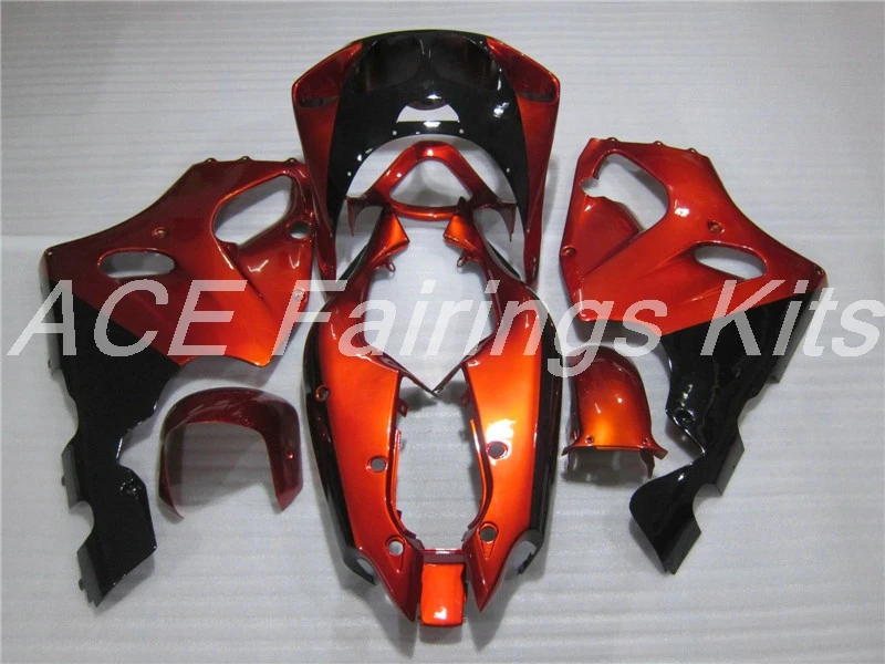 ABS обтекатель комплект подходит для Kawasaki Ninja ZX7R ZX-7R 1996-1997-2003 96 97 98 99 00 01 02 03 Обтекатели на заказ Оранжевый Черный