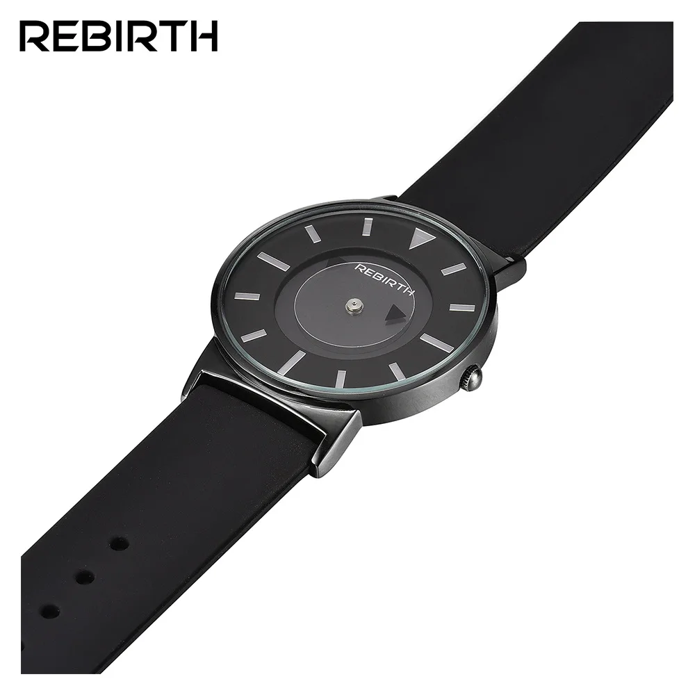 

Quartz Watch Circle Silica Gel Li bo fu Rebirth Seconds Fashion Casual Women's Watch