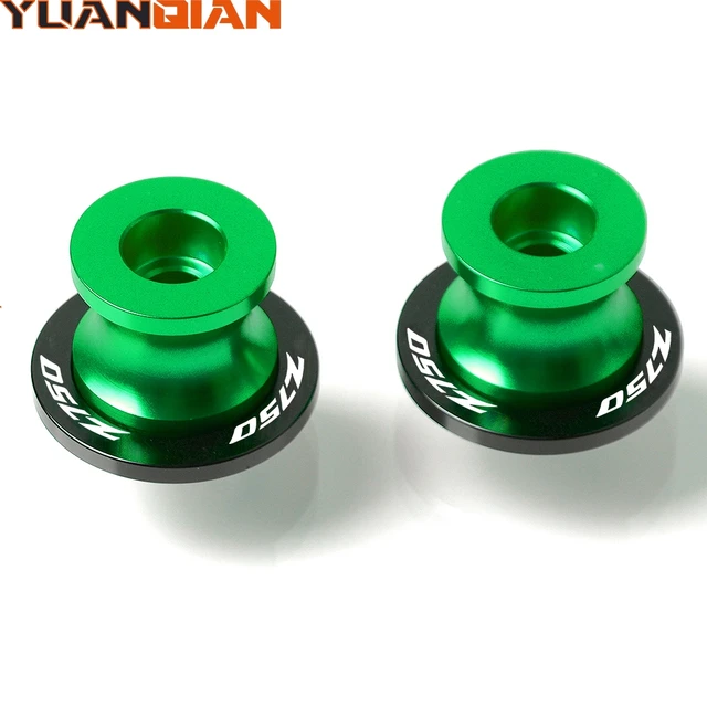 Z750 For KAWASAKI Z750 Z 750 ninja 2007 2008 2009 2010 2011 Motorcycle Accessoires Swingarm Slider Spools Stand Screws Cover CNC green 10mm