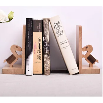 

Creative wooden book book folder book block book stand solid wood book support book board wood simple table clip books b