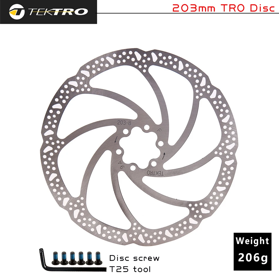 TEKTRO Bicycle Rotor 160/180 / 203mm Mountain Bicycle