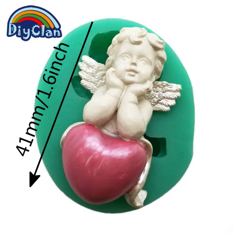 Силиконовые формы сделай сам для помадки торта Купидона маленького ангела