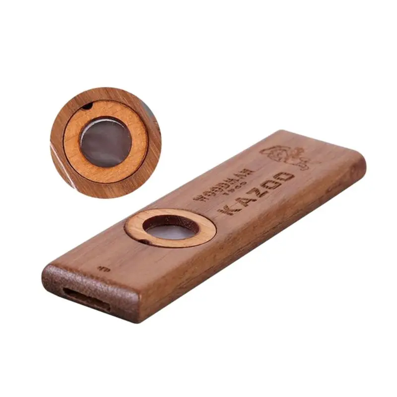 

Wooden Kazoos,Exquisite Instrument Easy and Have Fun for Kids and People Hum Song M7DC
