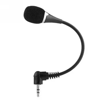 

2pcs 3.5mm Jack Flexible Mini Microphone Mic for PC Laptop Notebook for Conference Noise Reduction External Microphone