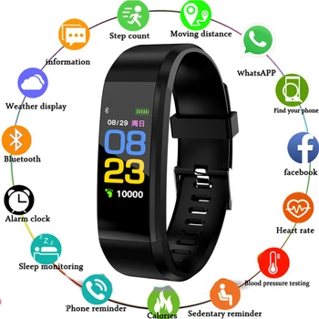 

Sports Smart Bracelet For Adult Women Multi-Function Information Reminder Push Sleep Heart rate Monitoring Ip67 Waterproof