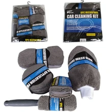 9 шт. комплект для чистки автомобилей Автомойка принадлежности микрофибра полотенце Детализация колеса автомобиля щетка восковая губка комбинация инструменты для чистки автомобиля