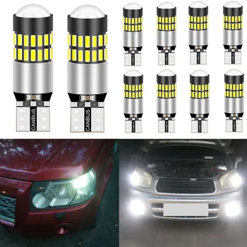 

10x T10 LED W5W LED Interior Car Lights For Renault Duster Megane 2 3 Logan Clio Fluence Captur Sandero Laguna leds for auto 12V