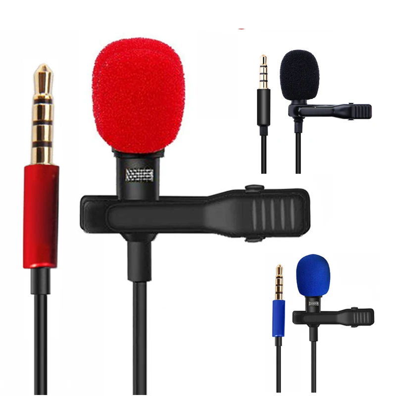 Clip-On Android Smartphone 3.5mm Omnidirectional Mic Tiny External Microphone 