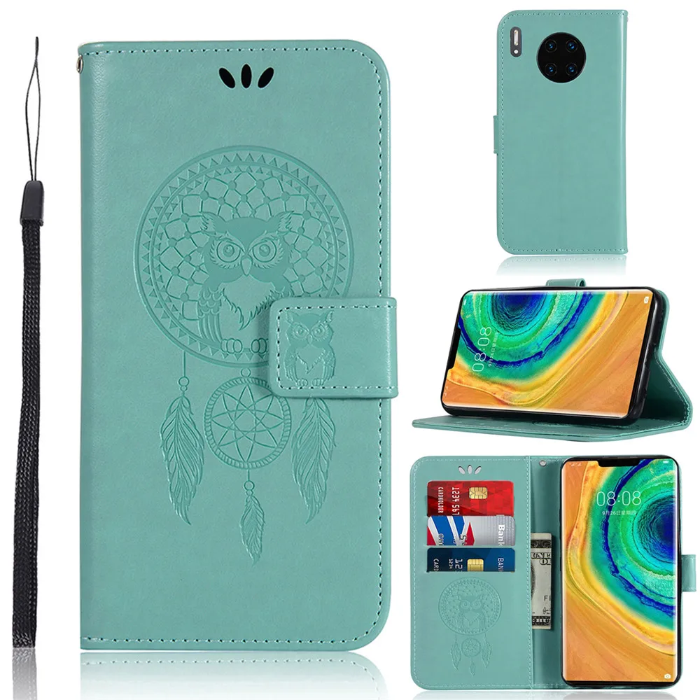 3D Сова Pattern Флип Чехол-бумажник для телефона кожа чехол КРЫШКА ДЛЯ huawei Honor 8X 5C 6C 6X7 8 8A 8C 9 9X 9i V9 V10 10 Lite 10i 20 V20 Pro - Цвет: 4