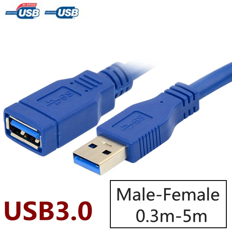 USB Verlängerung Kabel USB 3,0 2,0 Extender Kabel mit Schraube Loch Männlichen zu Weiblichen Daten Übertragung Führen für Playstation Tastatur drucker