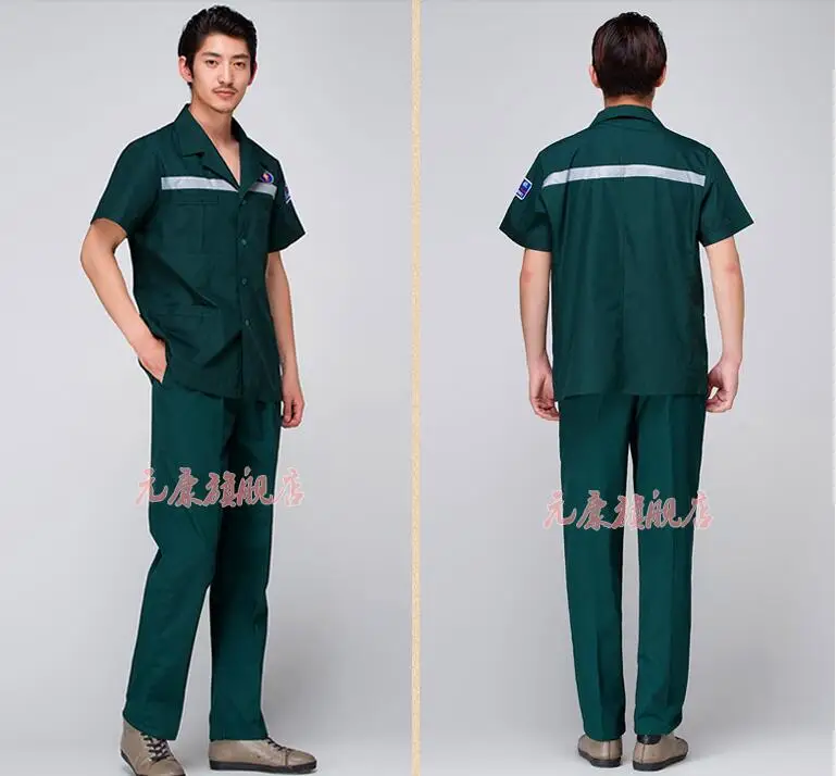 Ambulance Work cloth Summer Shirt and Pants Hospital Suit Green