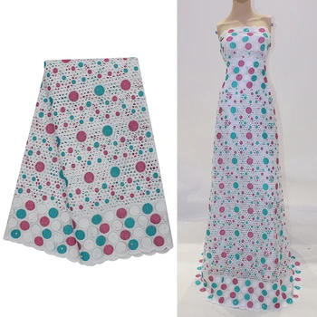 

Bestway Latest Cotton Swiss Voile Lace Fabric Party Eyelet Eyelet Gown 2020 High Quality Embroidery Diamond African Lace Fabric