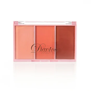 

3 Colors Matte Blush Palette Waterproof Long-lasting Shading Pressed Powder