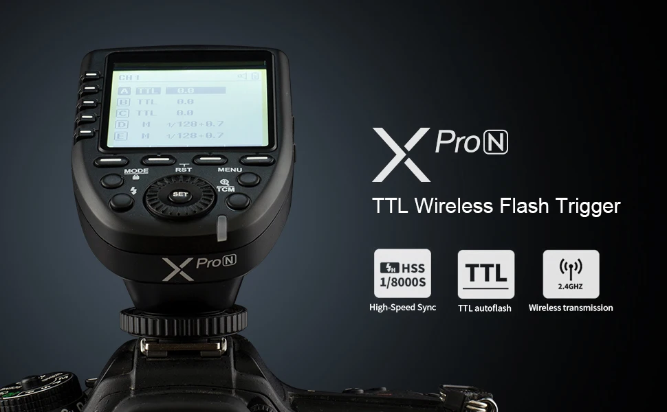 GODOX Xpro-N flash trigger for Nikon Cameras