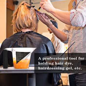 

250ml Graduated Measuring Beaker Cup Clear Plastic Reusable Durable Hair Tint Mixing Color Liquid Bowls Salon Hairdressing Tools