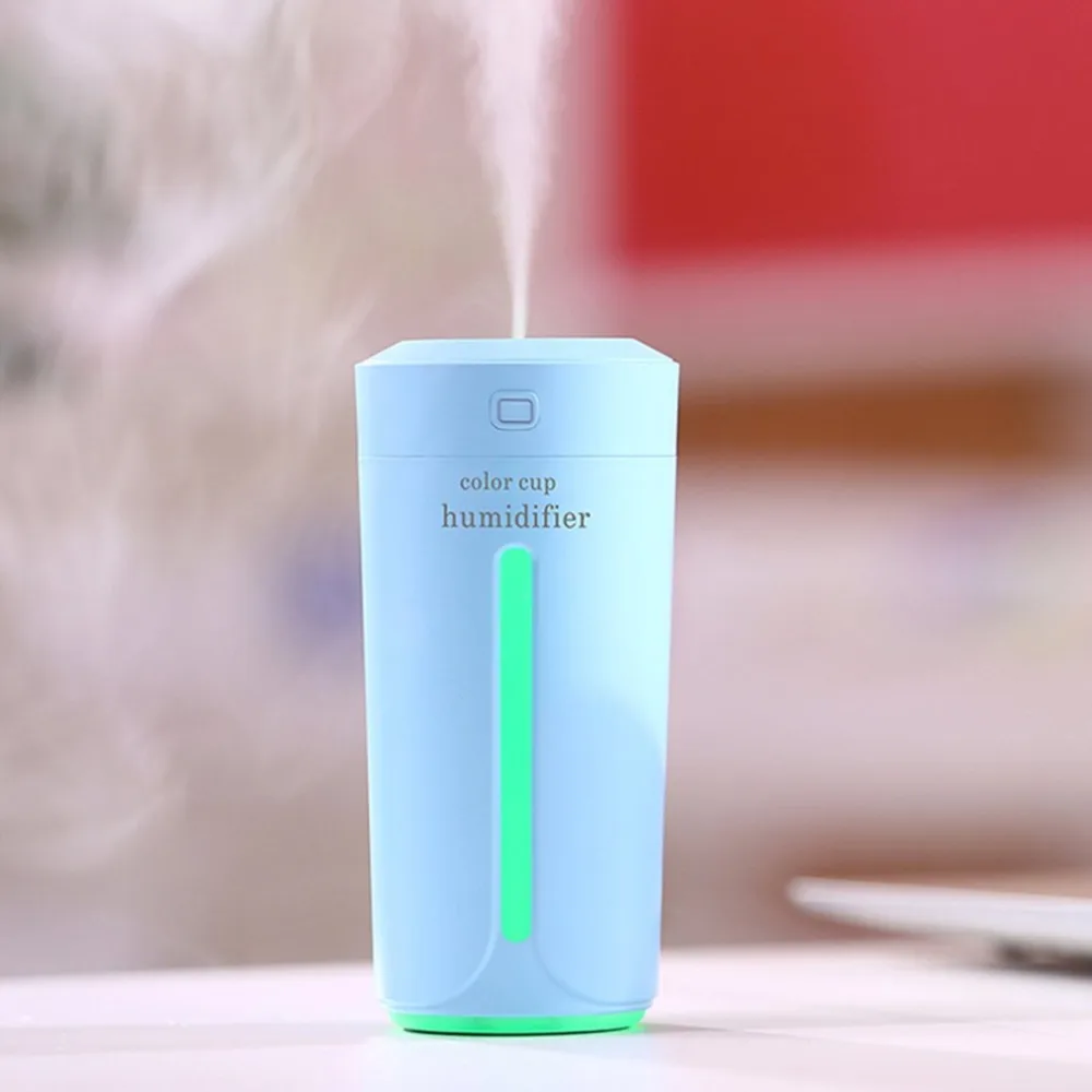 230ml Ultrasonic LED Light Cup Aroma USB Charging Humidifier Air Essential Oil Aroma Diffuser Purifier Atomizer 2