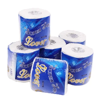 

6Pcs/Bag 3Ply 80G White Toilet Tissue Hollow Replacement Roll Paper Clean Cleaning Toilet Tissue Soft Toilet Paper