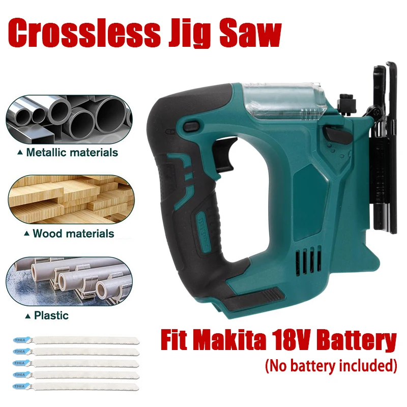 21V 65mm Jig Saw Electric 4 Speed Jigsaw Saws Cutter For Woodworking Scroll Power Tool Makita 18V Battery | Инструменты