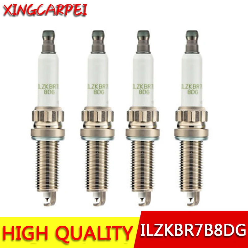 4 шт. иридиевая Свеча зажигания ILZKBR7B8DG 95770 Подходит для BMW CLS63 AMG Peugeot RCZ C3-XR C4 C5 Cooper Mini
