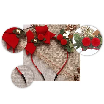 

1pcs Sequin Christmas Plush Antler Shape Antler Hair Band 22*21CM Glitter Cloth Headband Weeding Party/Birthday Party/Xmas Decor