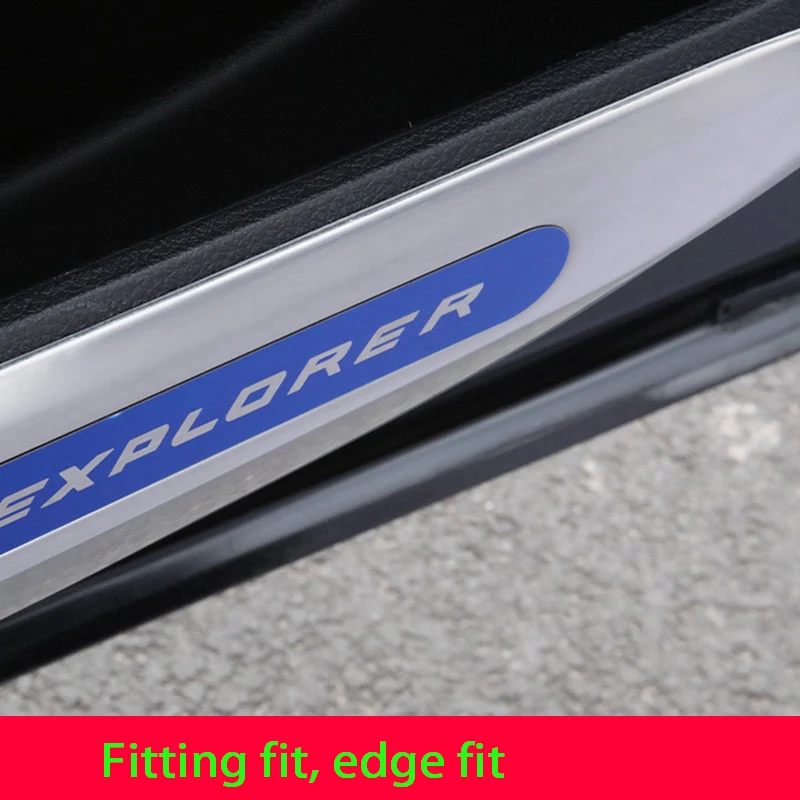 16- для Ford explorer анти-кик пластина из нержавеющей стали для двери анти-кик коврик импортный Рог корпус Модификация аксессуары