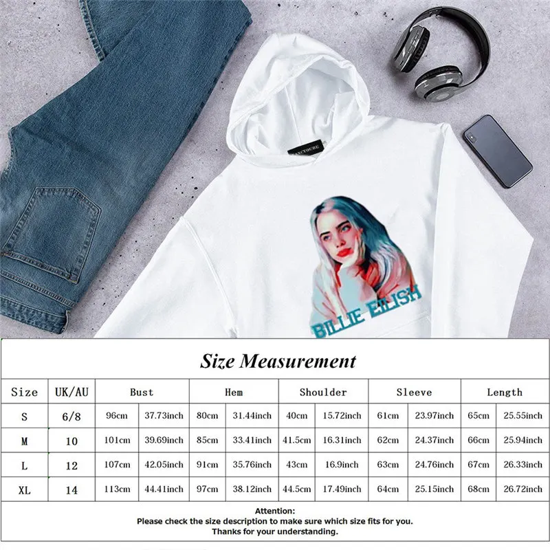 Новая Осенняя Толстовка Billie Eilish с капюшоном и принтом, женская и Мужская толстовка, Одежда Harajuku, повседневная,, толстовки Kpop, толстовки