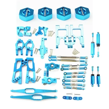 

2 Set Toy Accessories: 1 Set / 4Pcs Metal Hexagon Set & 1 Set 12428 12423 Upgrade Accessories Kit Shock Absorbers