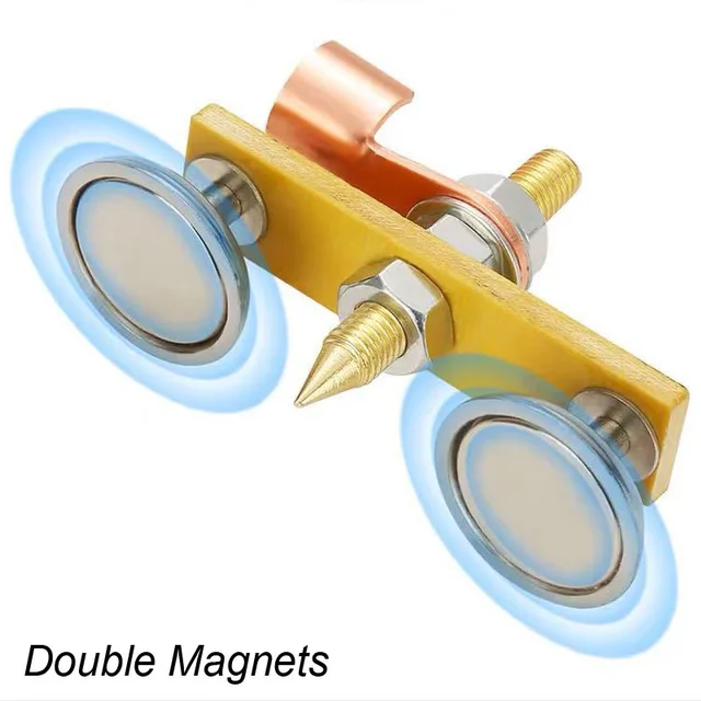 Cabezal magnético de soldadura eléctrica, herramienta de cable de tierra, abrazadera fuerte de magnetismo, imán de soldadura de masa, puntero potente de succión, puesta a tierra 3