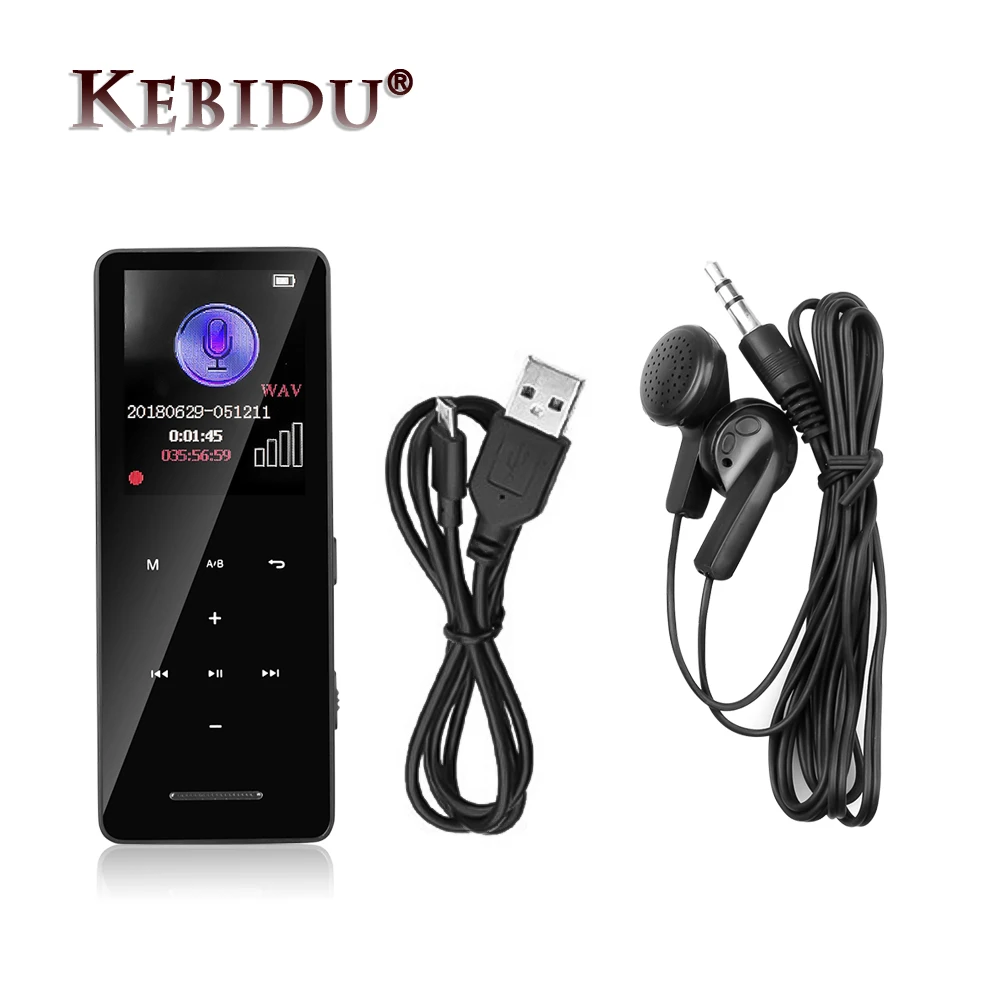 Mp3-плеер Kebidu с Bluetooth 8G Hi-Fi музыкальный проигрыватель FM-радио телефонная запись