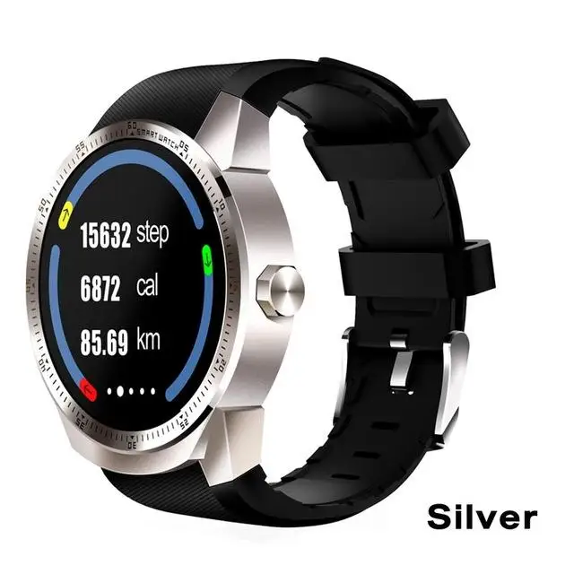 K98H gps Смарт-часы Мужские 3g SIM Bluetooth наручные часы монитор сердечного ритма фитнес-трекер 1,3 дюймов спортивные умные часы - Цвет: silver