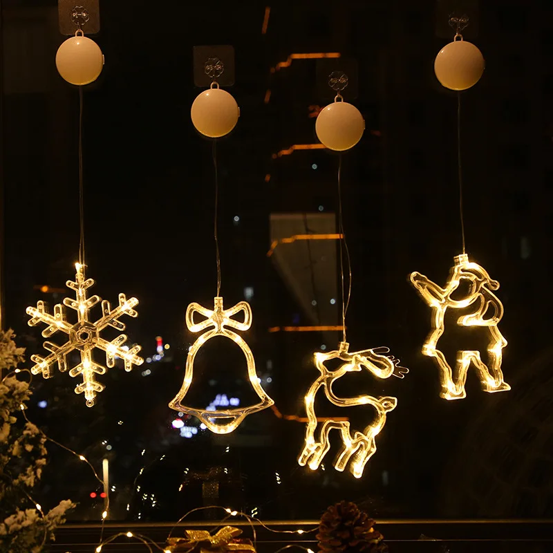 Jogo Papai Noel e Boneco de Neve em Resina com Luz led 19 cm