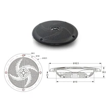 6,5 дюймов Водонепроницаемый морской Лодка аудио стерео колонки круглый флеш