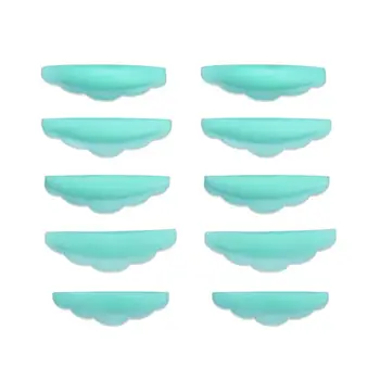 

False Eyelashes Holder Tool 5 Pairs Silicone Eyelash Pads Eyelash Lifting Curler Extension Grafting Eyelashes Silicone Pad
