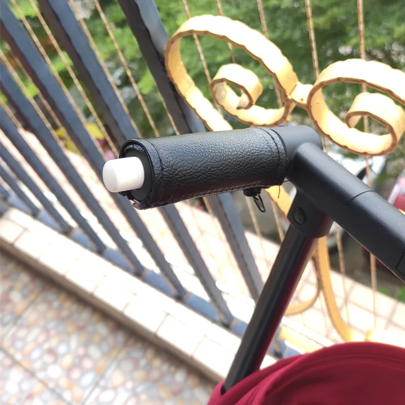 1:1 Baby Stroller Accessories Handle PU Leather Cover stroller handlebar cover For GB POCKIT+ All City Cybex Libelle Handle Protective Case 2pc/set