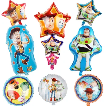 

1pc Toy Story Buzz Lightyear Foil Balloons Large Cartoon 32inch Blue Number Helium Globos Toy Story Happy Birthday Supplies toys