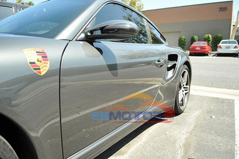 Reak Carbon Fibre Tape-on Mirror Covers 1pair for 2005-2012 Porsche 911 997 987 Carrera 2005-2012