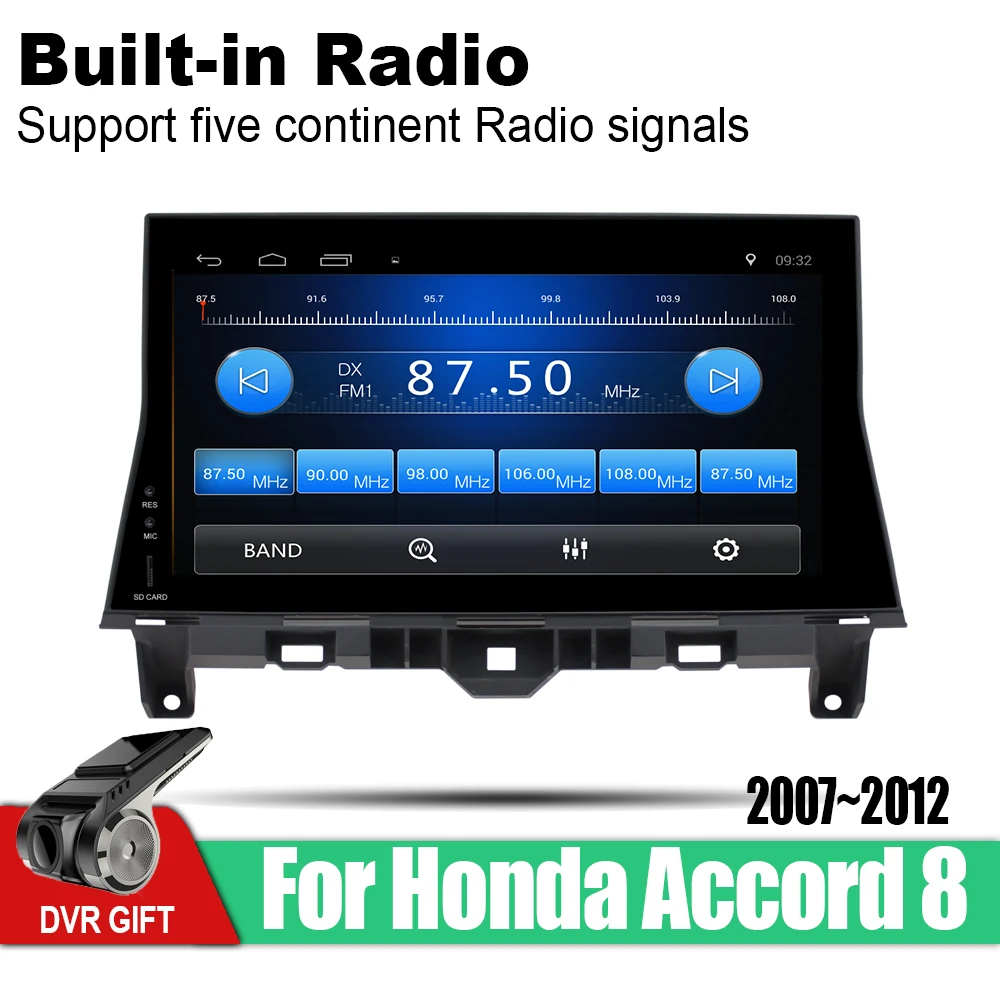 Автомобильный gps мультимедийный плеер ZaiXi для Honda Accord 8 2007 ~ 2012 автомобильный Android