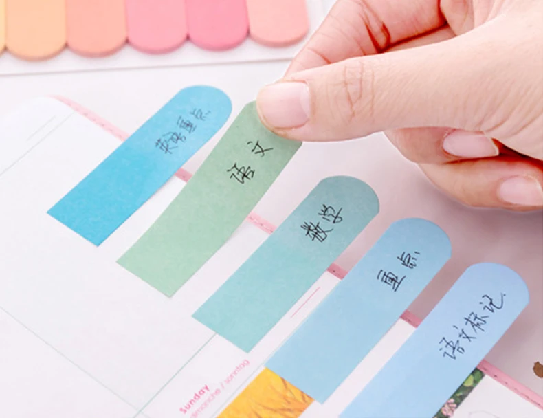 Корейский цветной блок Post memo pad Sticky Note Kawaii бумажные наклейки милые стационарные вещи школьные офисные материалы сообщения Memopad