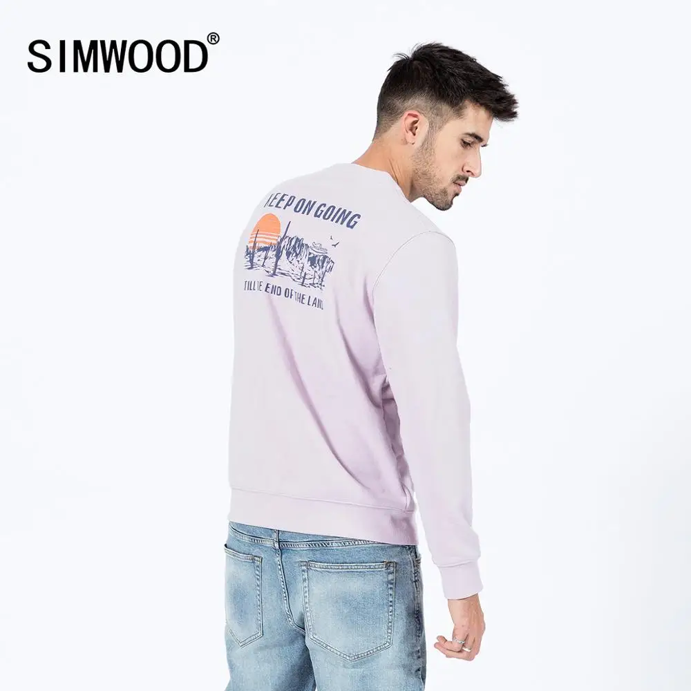 SIMWOOD 2020 spring new hoodies men back print long sleeve plus size sweatshirt o-neck jogger fashion tracksuits SJ170219 SIMWOOD 2020 spring new hoodies men back print long sleeve plus size sweatshirt o-neck jogger fashion tracksuits SJ170219