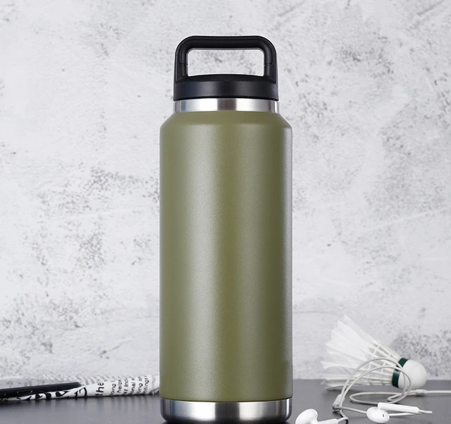 36oz Water Bottle Wide Mouth Vacuum Insulated Bottle Double Wall 18/8  Stainless Steel Powder Coated Travel Water bottle sport - AliExpress