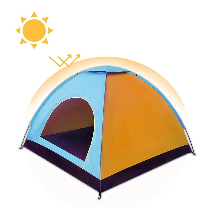 2 Человека Кемпинг палатка альпинизмом купольное Укрытие Открытый толстый солнцезащитный крем небольшой тент Кемпинг снаряжение для пеших прогулок путешествия