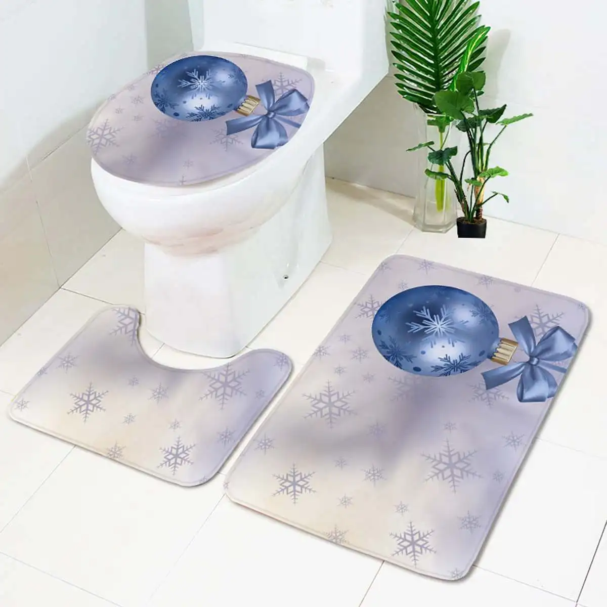 3 шт./компл. из коврик для ванной комнаты Набор non-slip кухонный коврик для ванной ковер Ванна моющиеся - Цвет: 01