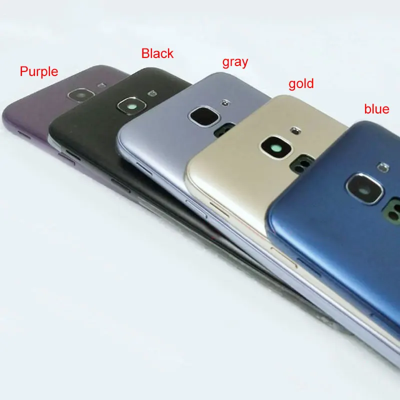 Для samsung Galaxy J6 J600 J600F промежуточный Корпус задняя крышка батареи с кнопками громкости питания ЖК передняя панель